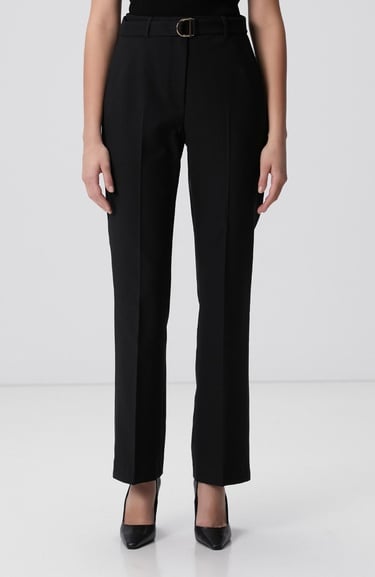  Network Kadın Siyah Yün Karışımlı Pantolon