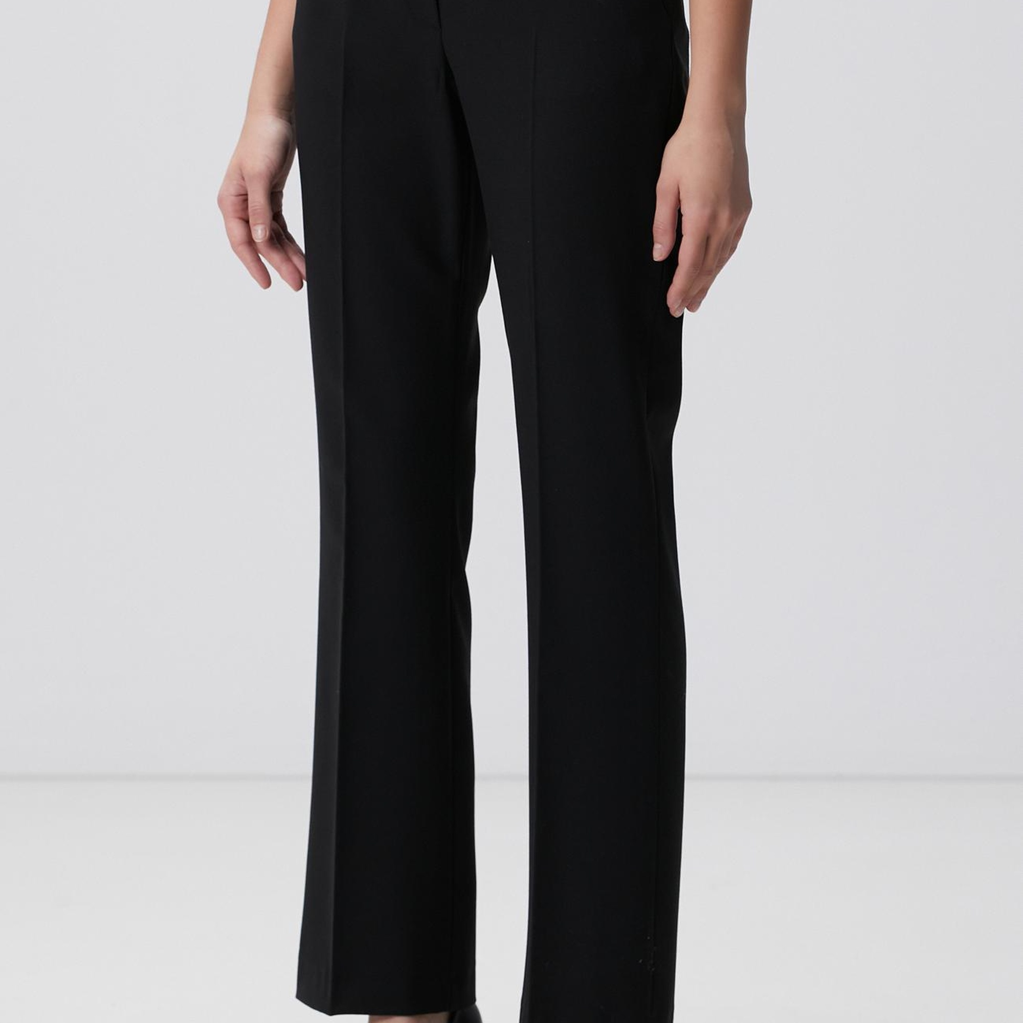 Network Kadın Siyah Yün Karışımlı Pantolon