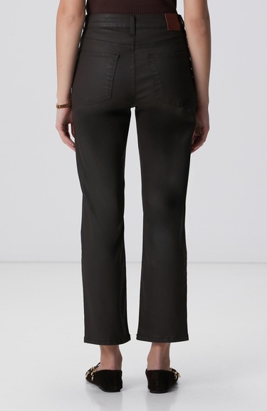  Network Kadın Koyu Kahverengi Denim Pantolon