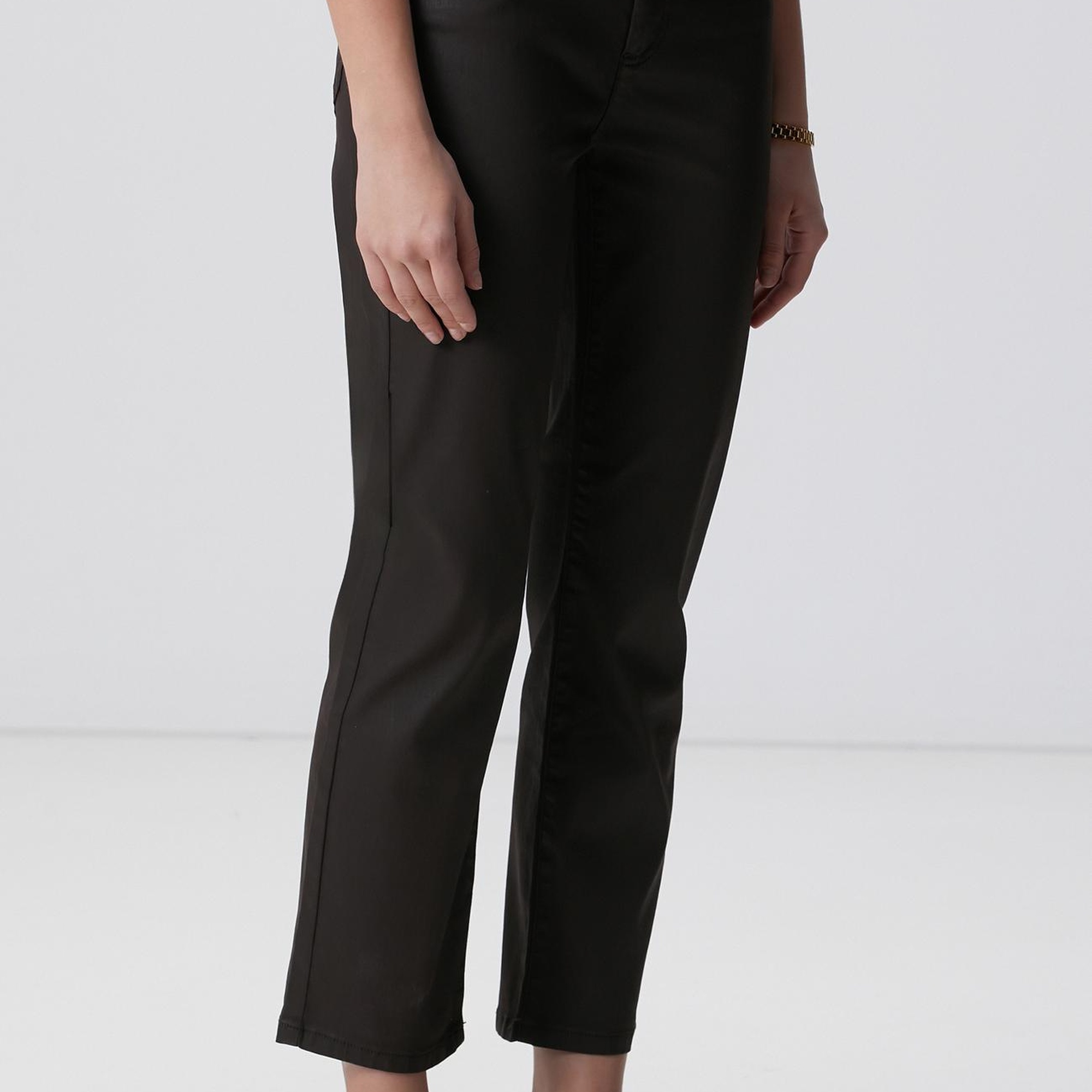 Network Kadın Koyu Kahverengi Denim Pantolon