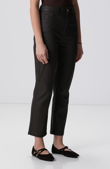  Network Kadın Koyu Kahverengi Denim Pantolon