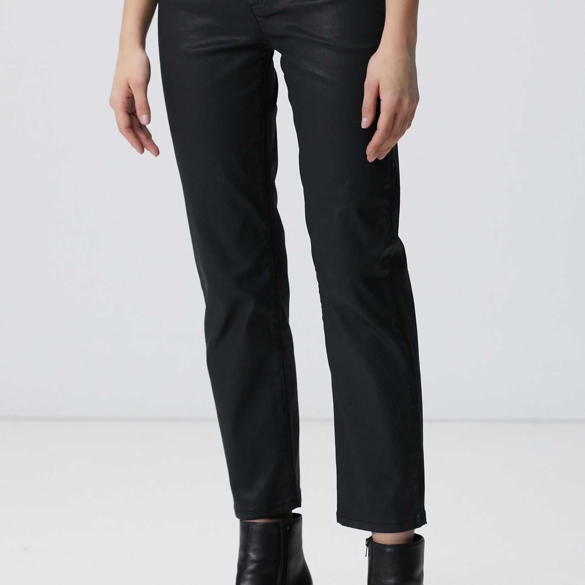 Network Kadın Siyah Denim Pantolon