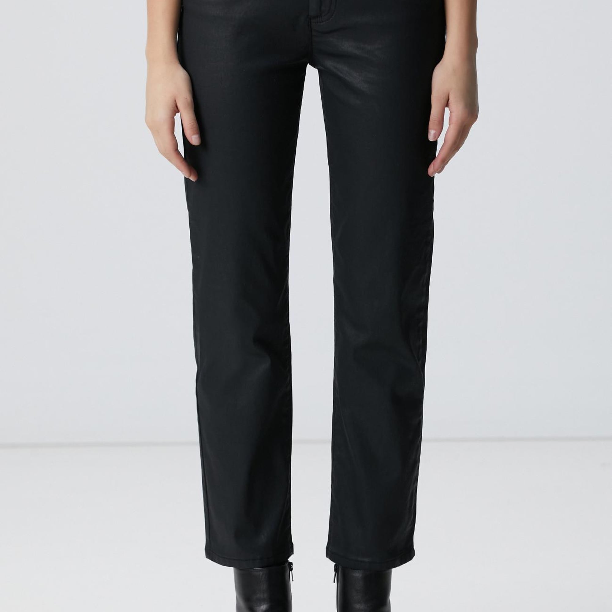 Network Kadın Siyah Denim Pantolon