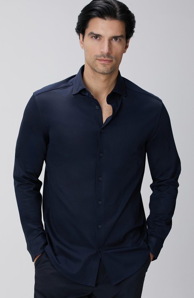  Network Erkek N-Tech Lacivert Örme Gömlek