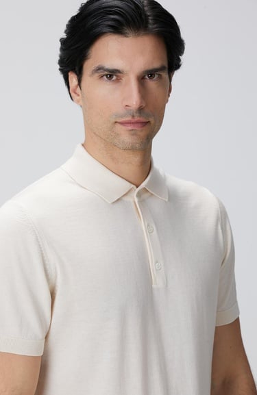  Network Erkek Bej Yün Karışımlı Kazak