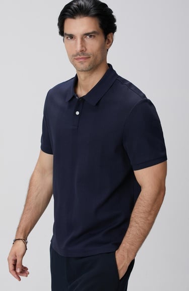  Network Erkek Lacivert Waffle Dokulu T-shirt