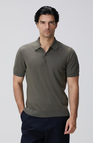  Network Erkek Haki Basic Triko Kazak