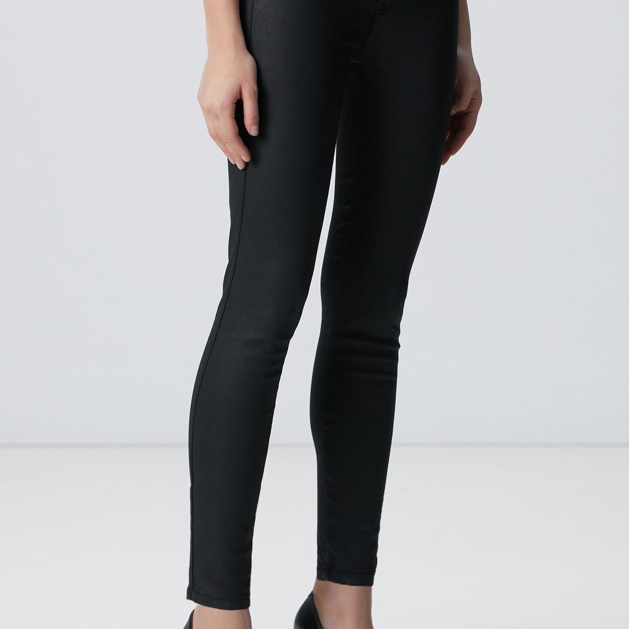 Network Kadın Siyah Denim Pantolon