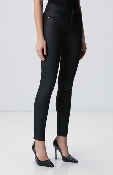  Network Kadın Siyah Denim Pantolon