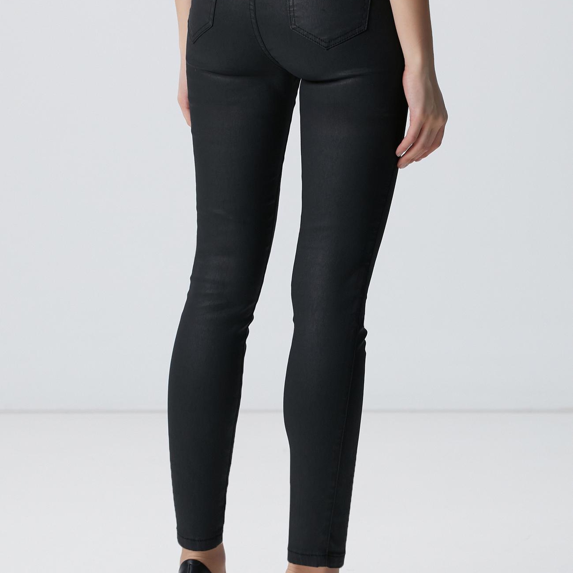 Network Kadın Siyah Denim Pantolon