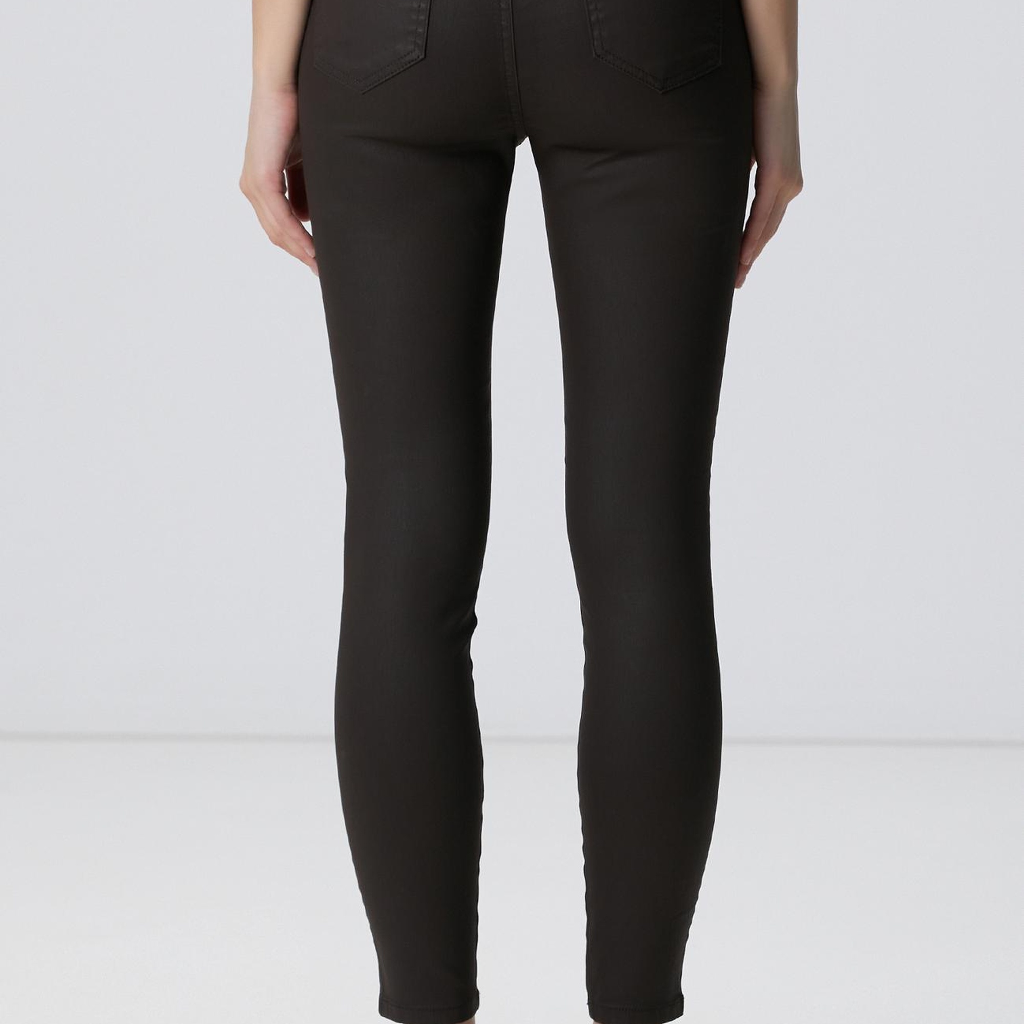 Network Kadın Koyu Kahverengi Denim Pantolon