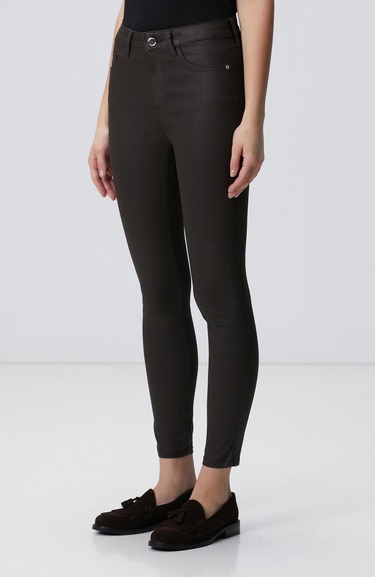  Network Kadın Koyu Kahverengi Denim Pantolon