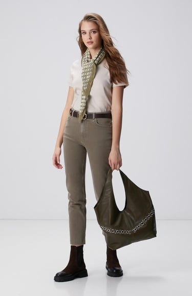  Network Kadın Taş Basic T-shirt