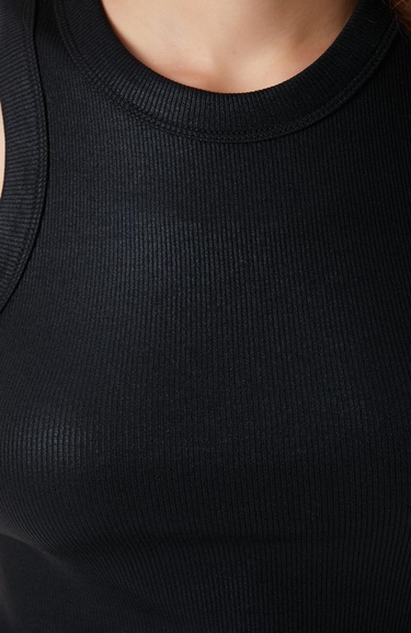  Network Kadın Siyah Varak Baskılı Örme Atlet