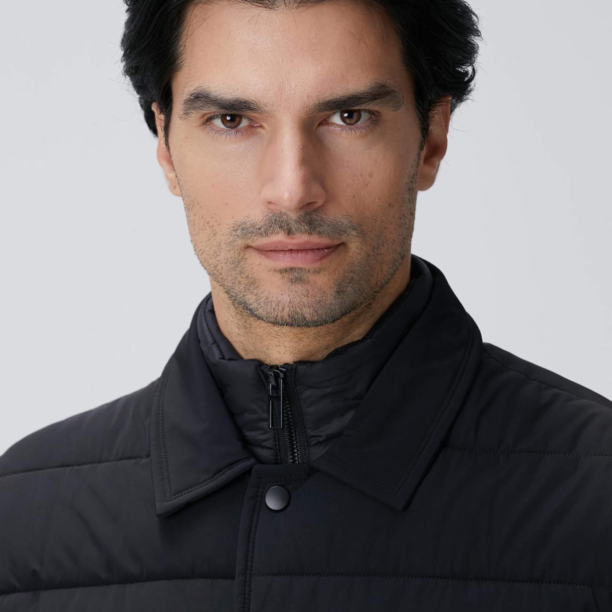 Network Erkek Siyah Puffer Coat Ceket