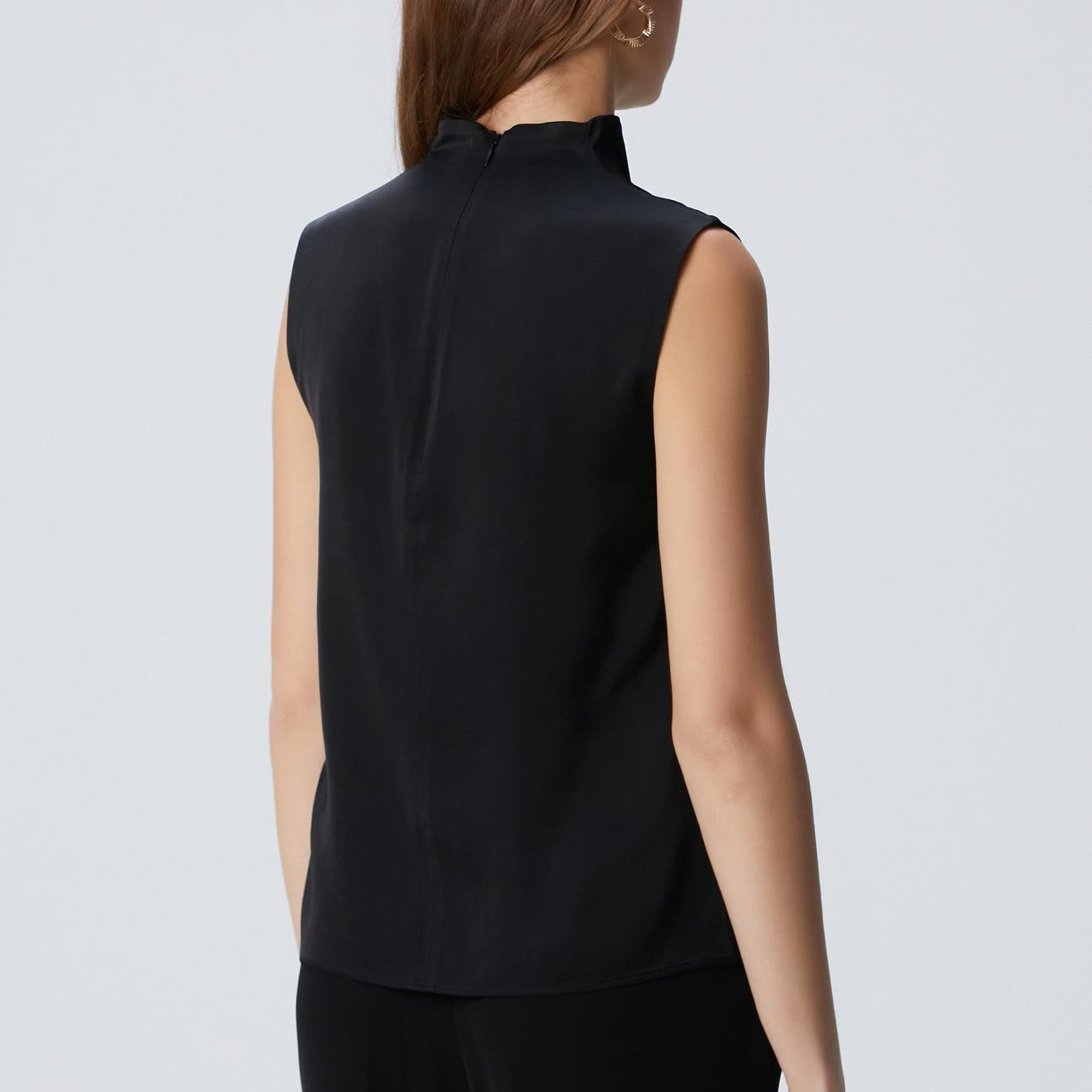 Network Kadın Siyah Degaje Yaka Bluz