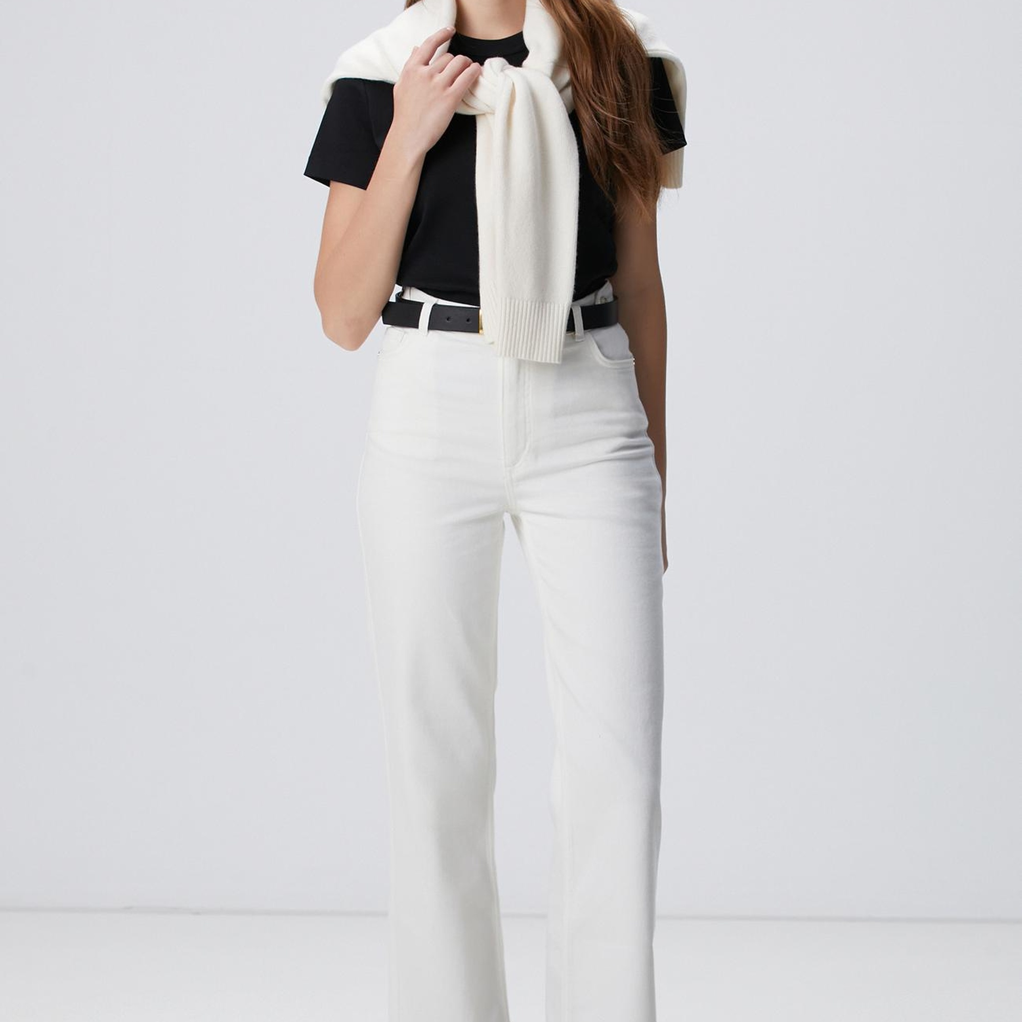 Network Kadın Siyah Basic T-shirt