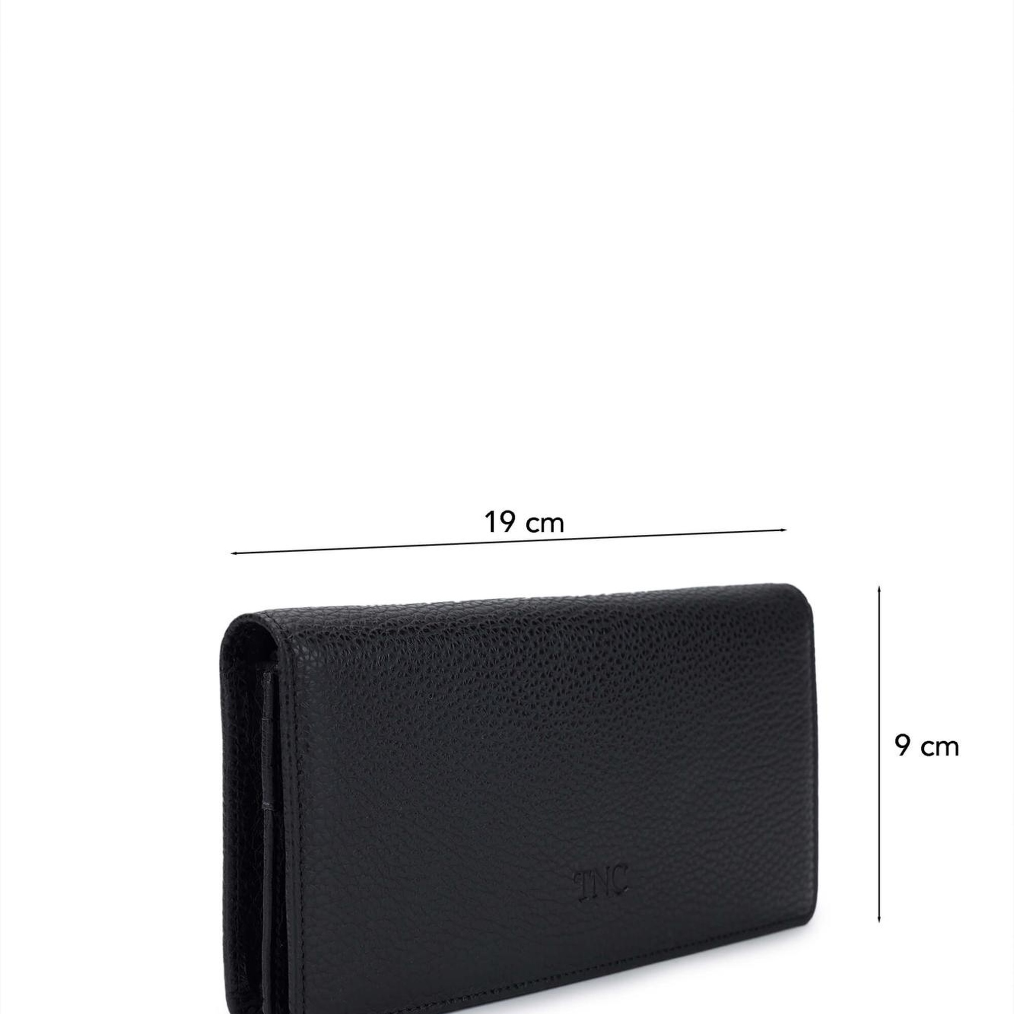 Tamer Tanca Erkek Hakiki Deri Siyah Floter Cüzdan Cuzdan