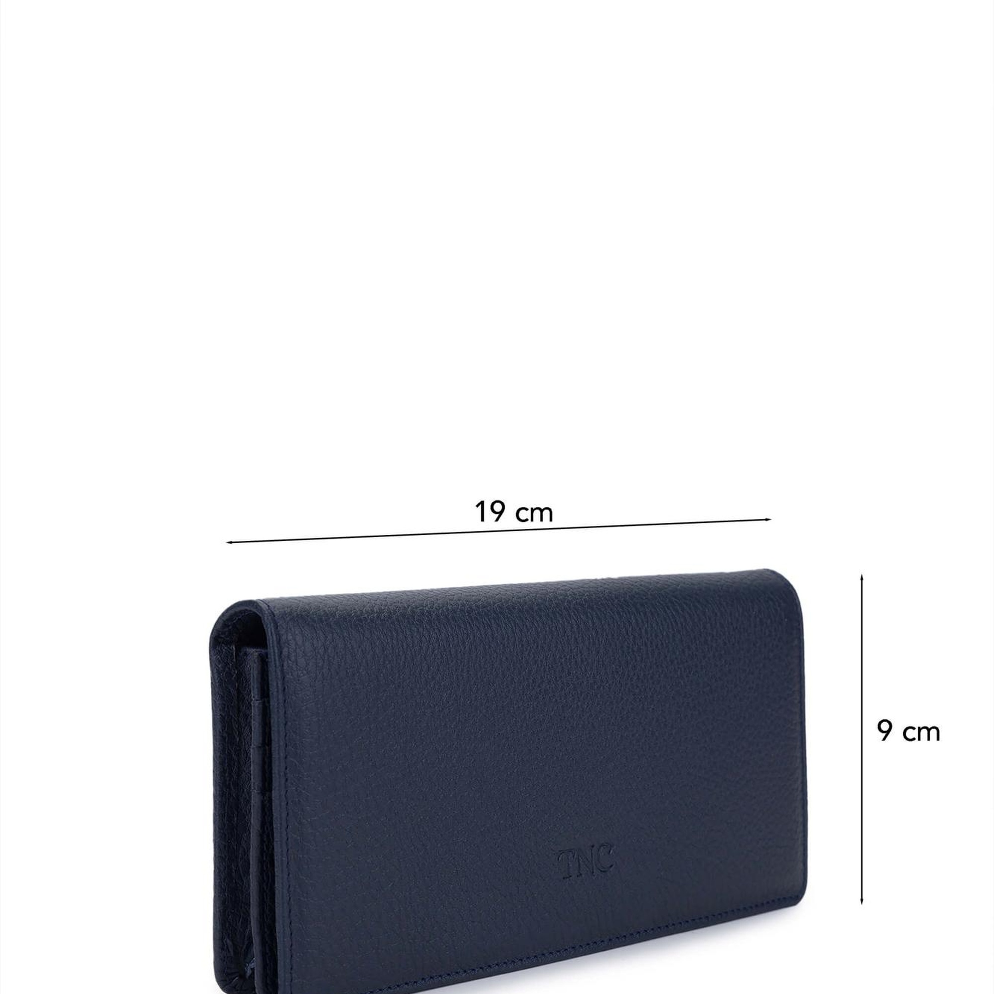 Tamer Tanca Erkek Hakiki Deri Lacivert Cüzdan Cuzdan