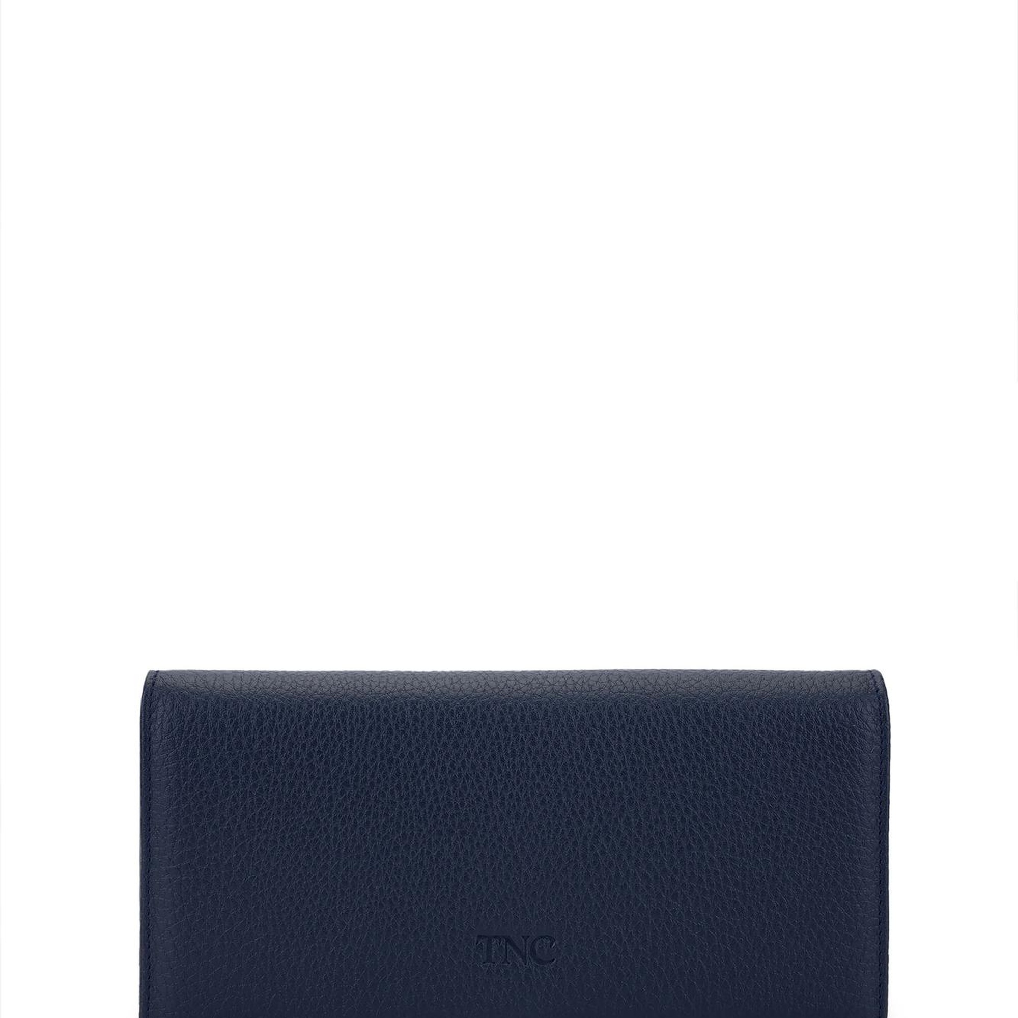 Tamer Tanca Erkek Hakiki Deri Lacivert Cüzdan Cuzdan