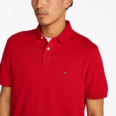  Tommy Hilfiger 1985 Regular Erkek Kırmızı Polo Yaka T-Shirt