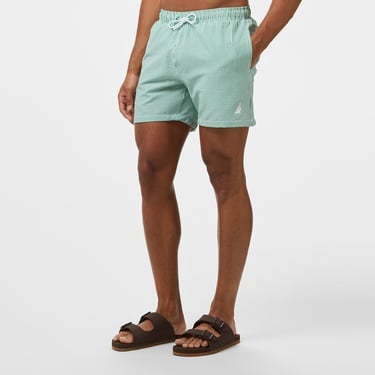  Nautica Erkek Yeşil Çizgili Deniz Şortu