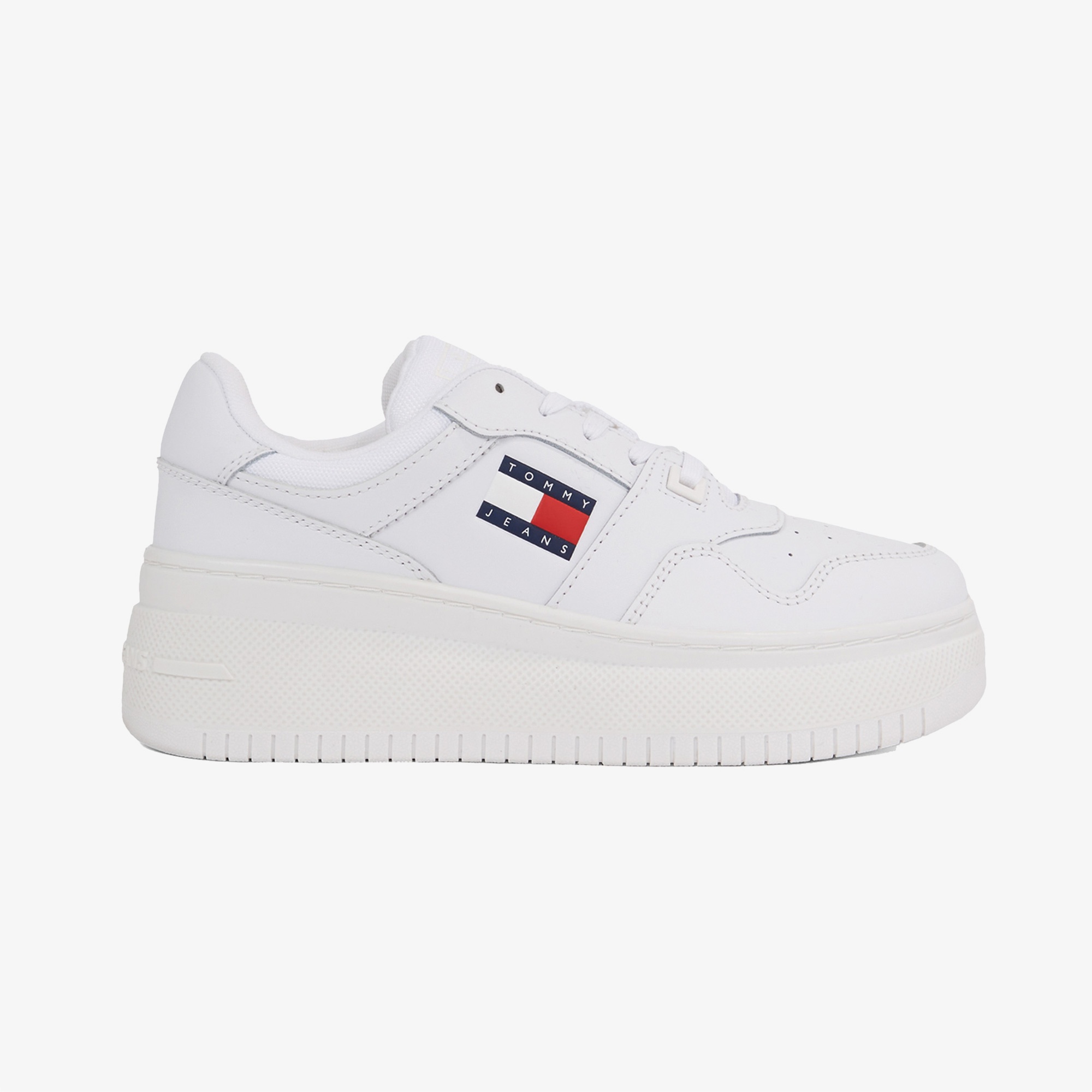 Tommy Jeans New Retro Basket Kadın Beyaz Sneaker