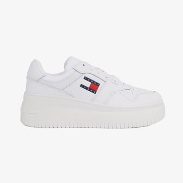  Tommy Jeans New Retro Basket Kadın Beyaz Sneaker