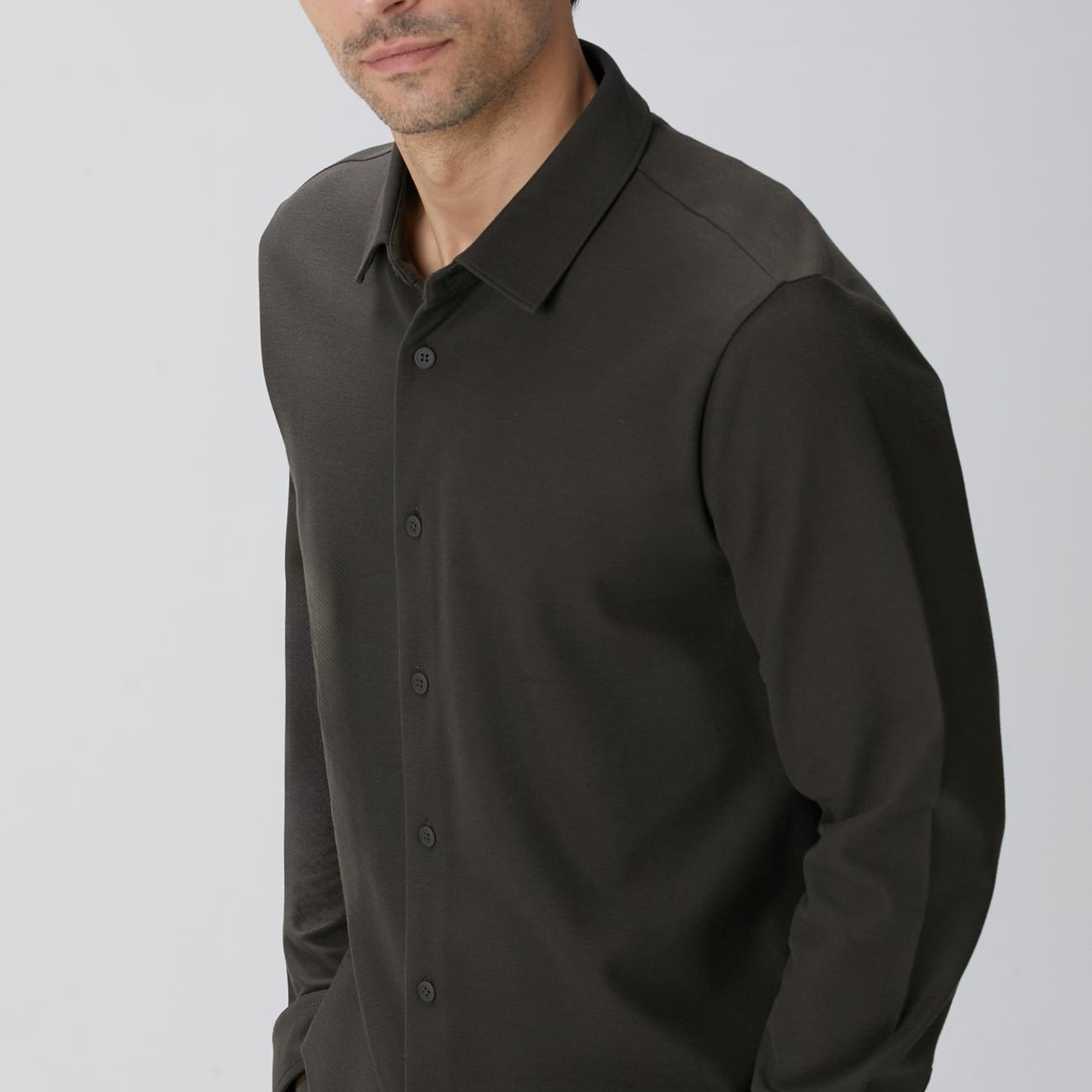 Network Erkek N-Tech Haki Gömlek