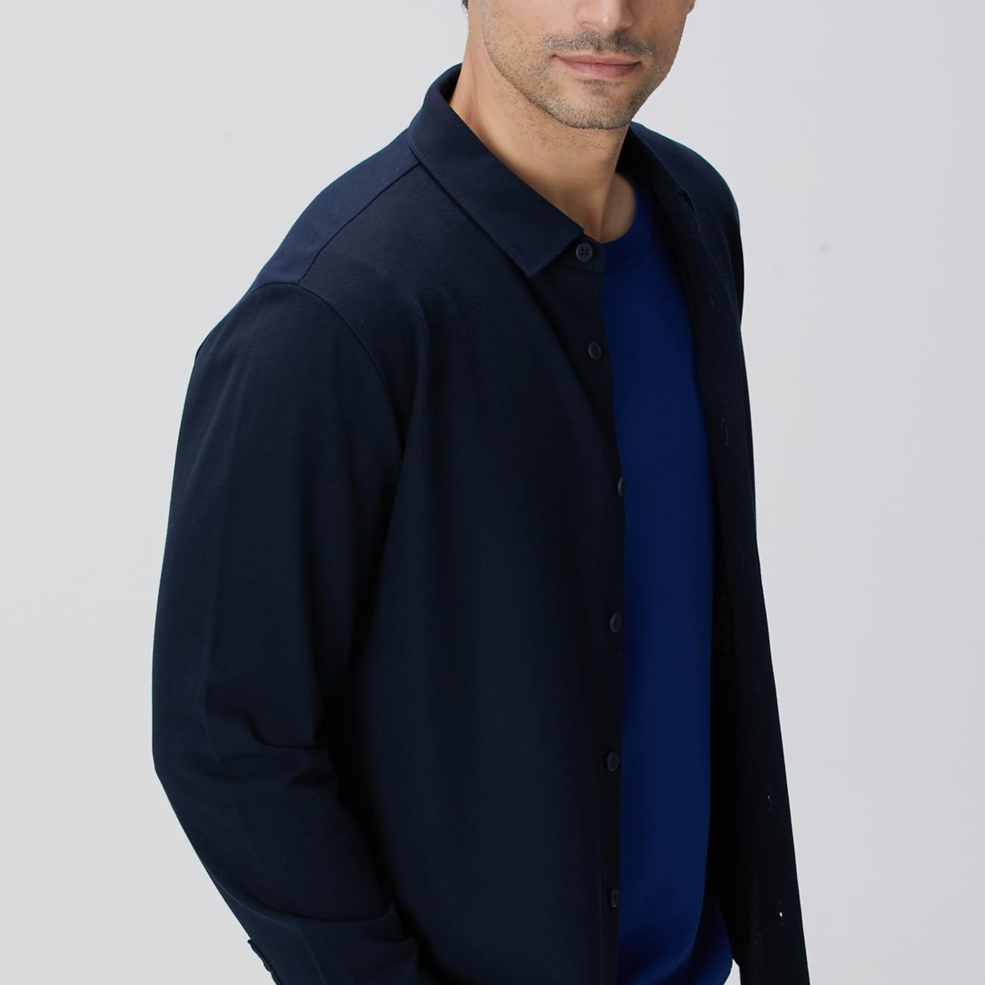 Network Erkek N-Tech Lacivert Gömlek