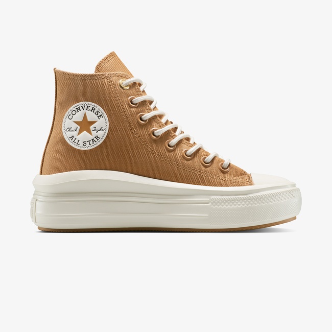  Converse Chuck Taylor All Star Move Platform Unisex Kahverengi Sneaker