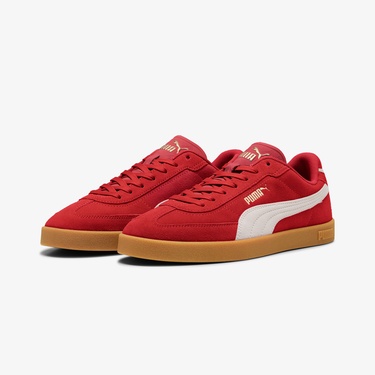  Puma Club II Era Suede Erkek Kırmızı Spor Ayakkabı