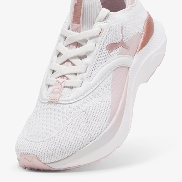  Puma Softride Mayve Kadın Pembe/Beyaz Koşu Ayakkabısı