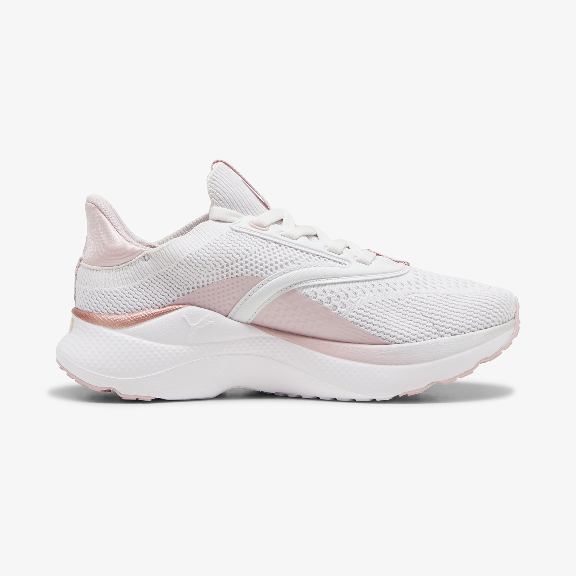  Puma Softride Mayve Kadın Pembe/Beyaz Koşu Ayakkabısı