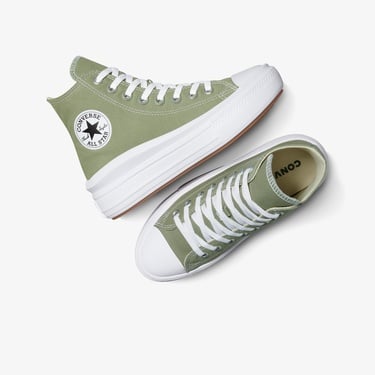  Converse Chuck Taylor All Star Move Platform Kadın Yeşil Sneaker