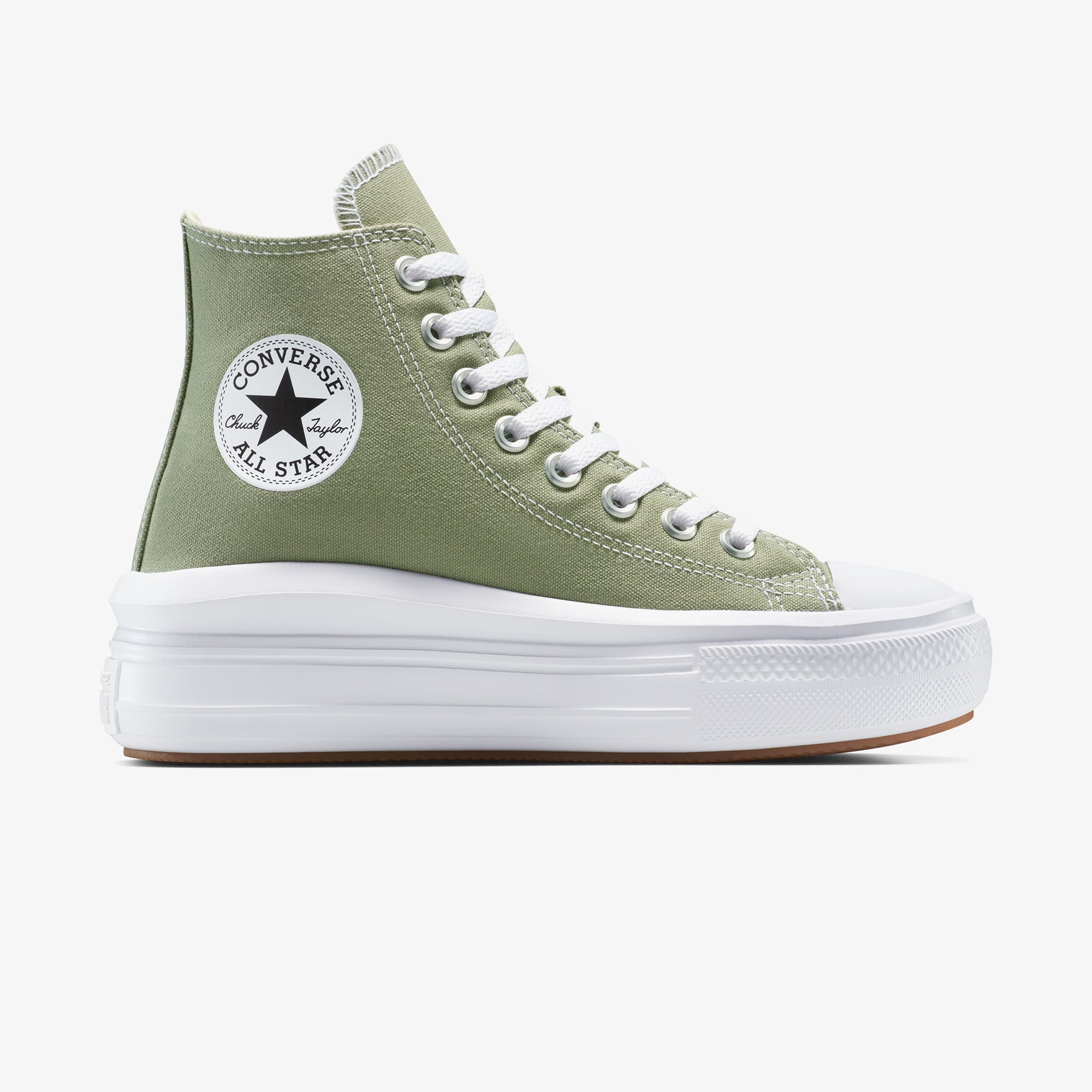 Converse Converse Haki Chuck Taylor All Star Move Platform Kadın Yeşil Sneaker | FashFed Haki - 2. görsel