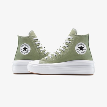  Converse Chuck Taylor All Star Move Platform Kadın Yeşil Sneaker