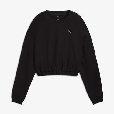  Puma Cloudspun Crew Kadın Siyah Sweatshirt