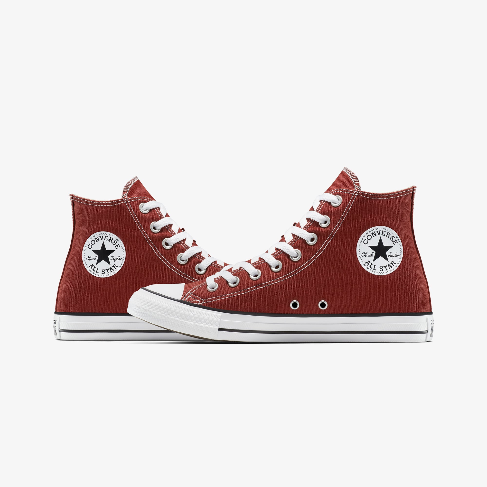 Converse Converse Bordo Chuck Taylor All Star Unisex Kiremit Rengi Sneaker | FashFed Bordo - 7. görsel