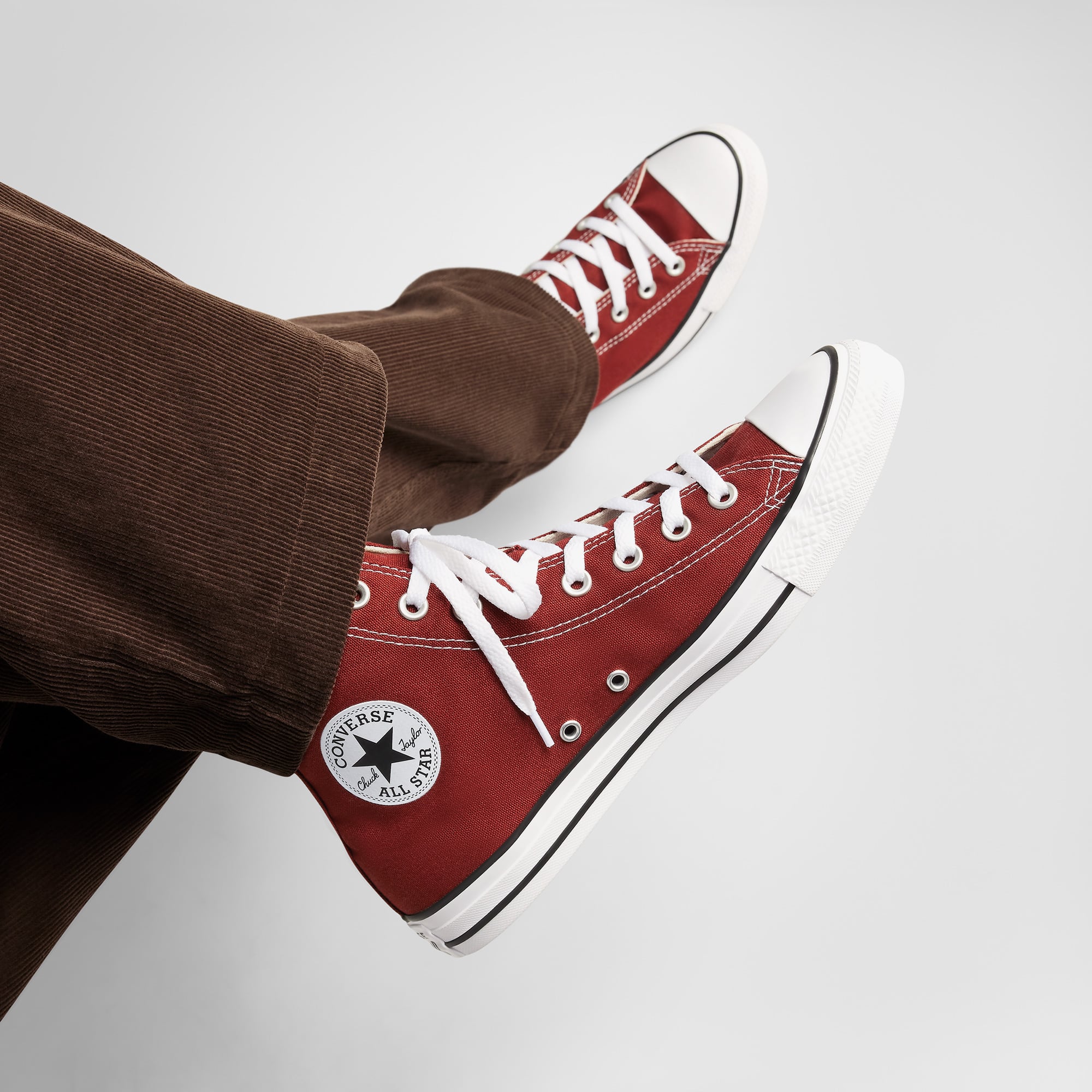 Converse Converse Bordo Chuck Taylor All Star Unisex Kiremit Rengi Sneaker | FashFed Bordo - 10. görsel