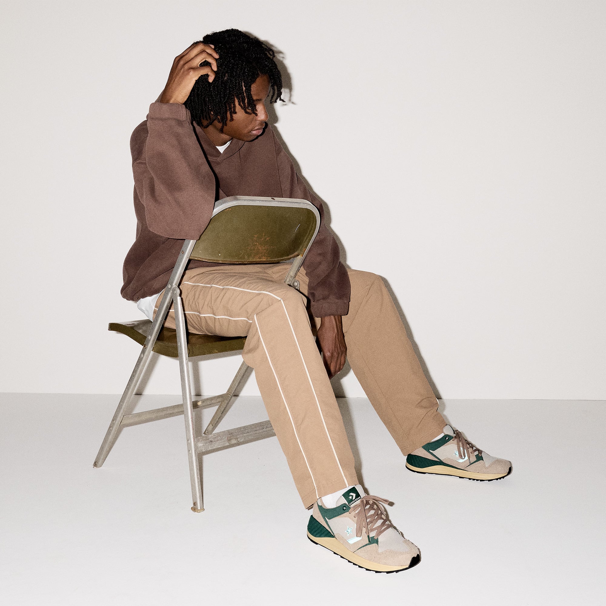 Converse Converse Kahverengi Wave Trainer Unisex Bej Sneaker | FashFed Kahverengi - 9. görsel