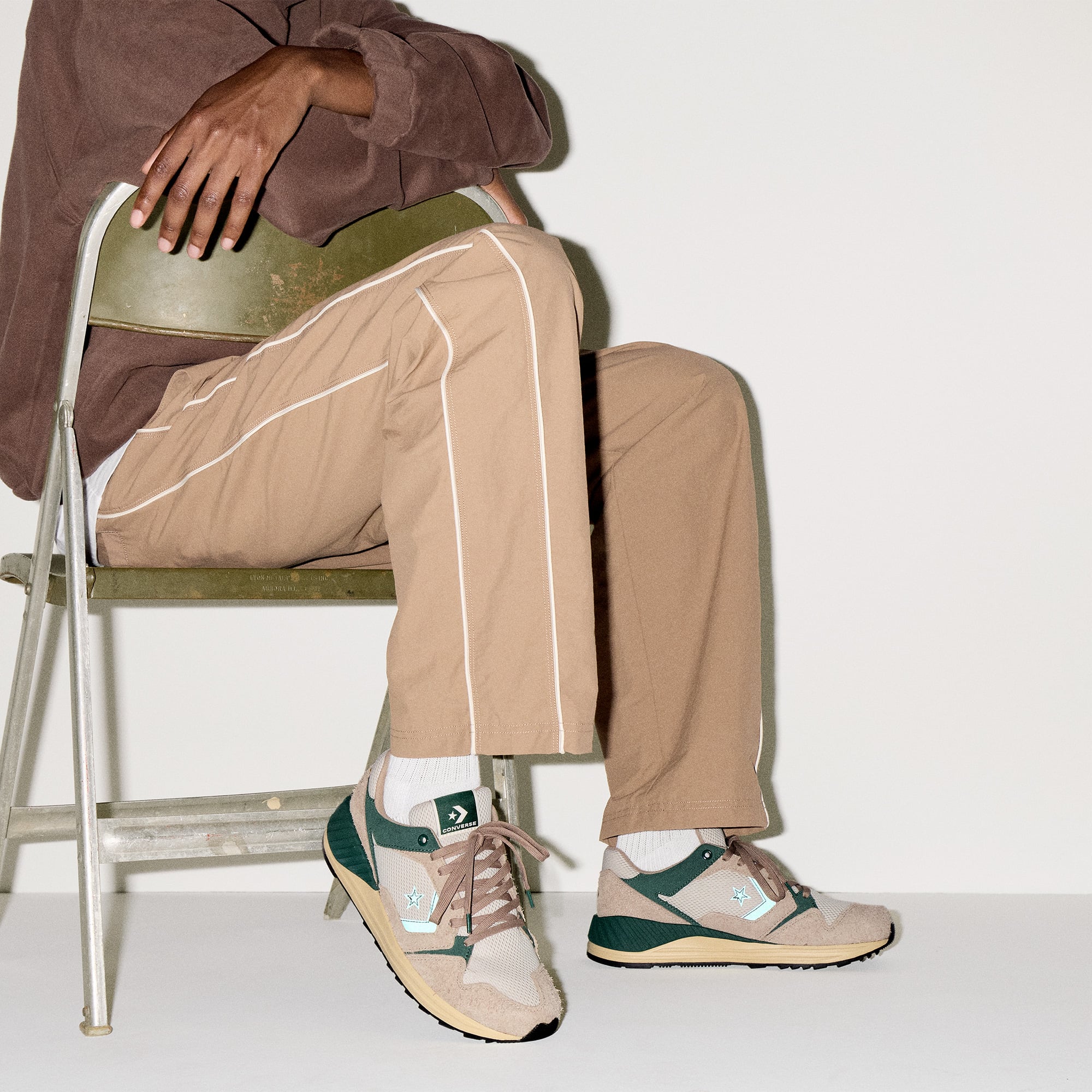 Converse Converse Kahverengi Wave Trainer Unisex Bej Sneaker | FashFed Kahverengi - 10. görsel