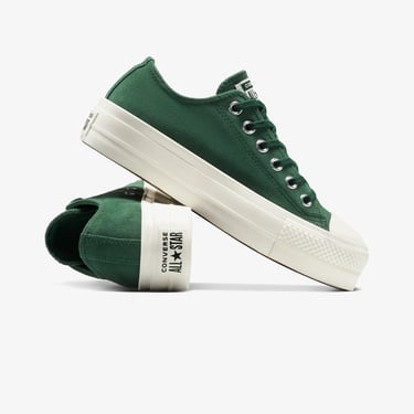  Converse Chuck Taylor All Star Lift Platform Kadın Yeşil Sneaker
