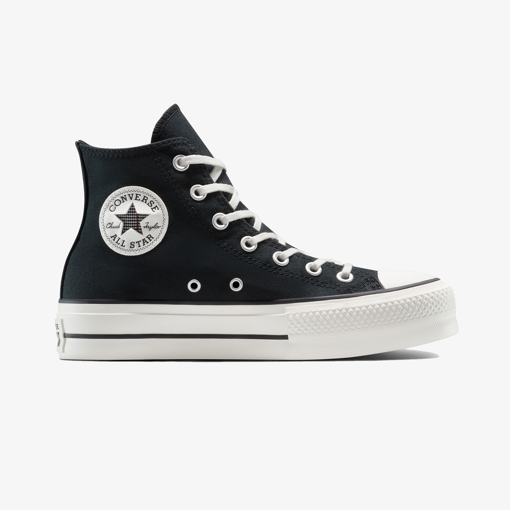 Converse Chuck Taylor All Star Lift Platform Floral Kadın Siyah Sneaker