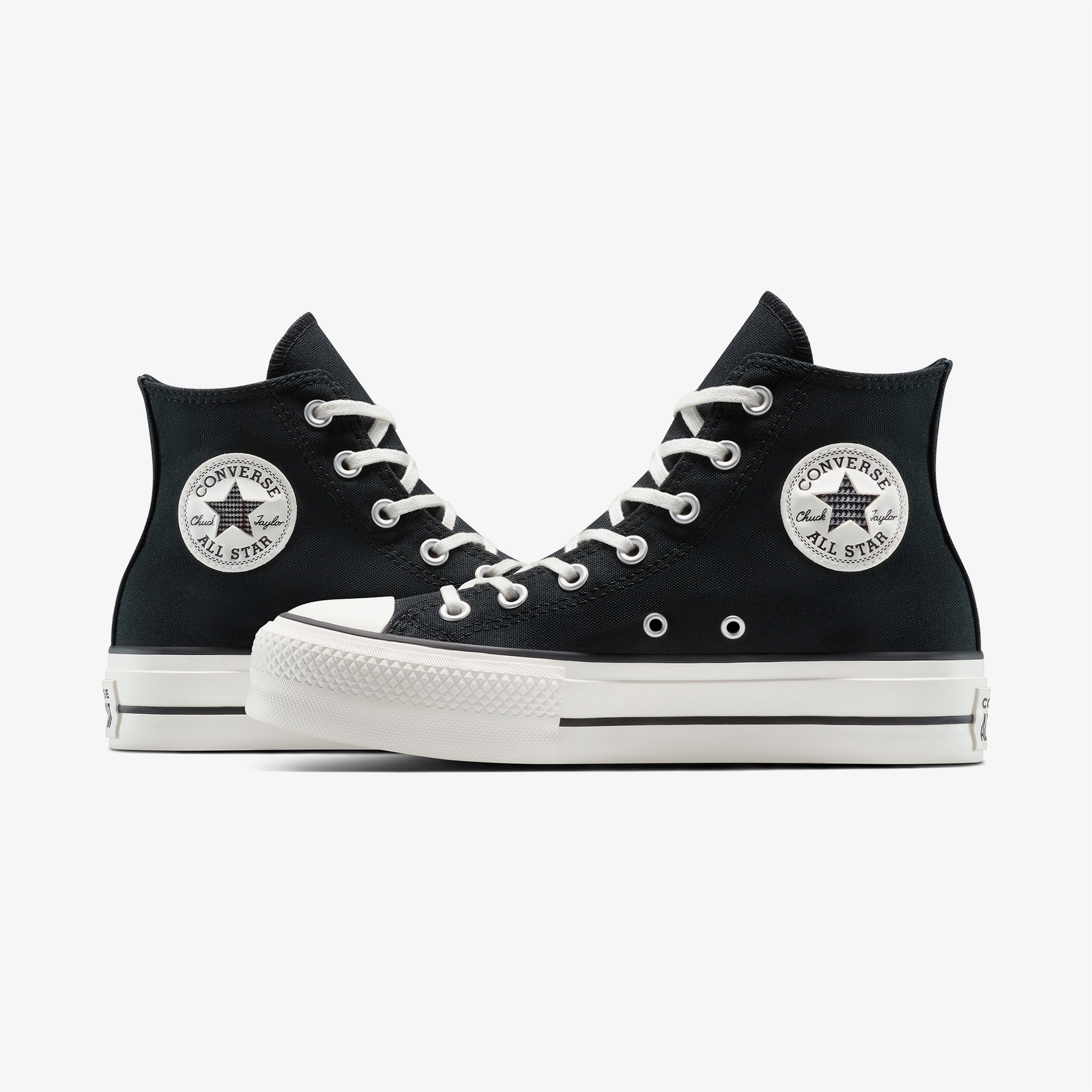 Converse Chuck Taylor All Star Lift Platform Floral Kadın Siyah Sneaker