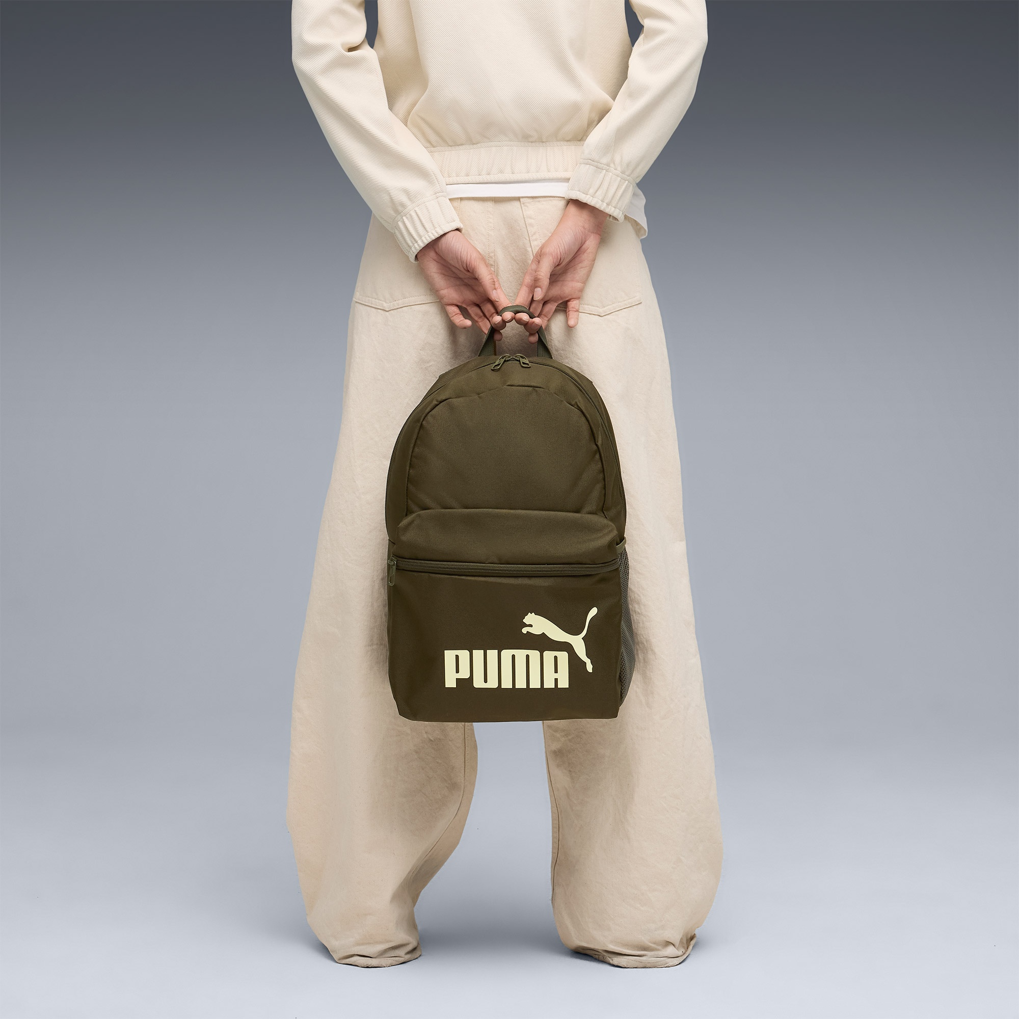 Puma Phase Unisex Haki Sırt Çantası