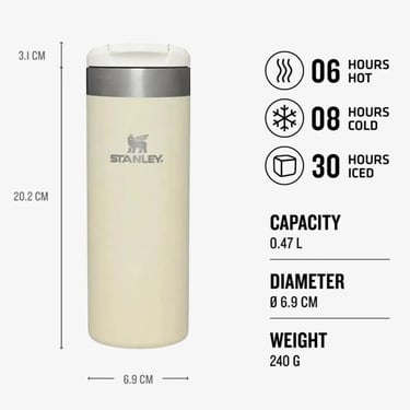  Stanley The AeroLight Transit Mug .47L 16oz Krem Termos