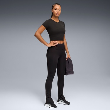  Puma Cloudspun Ss Twist Kadın Siyah Antrenman T-Shirt