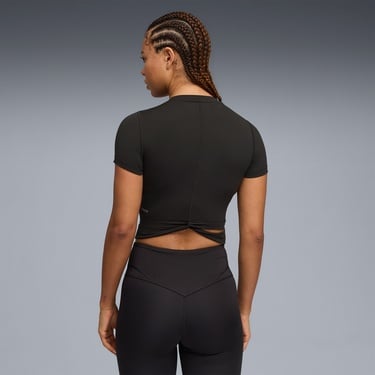  Puma Cloudspun Ss Twist Kadın Siyah Antrenman T-Shirt