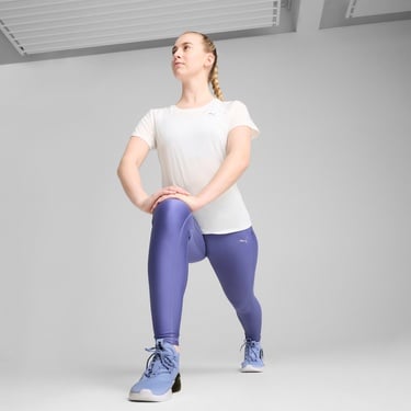  Puma Run Velocity Tri-Blend Kadın Beyaz Koşu T-Shirt